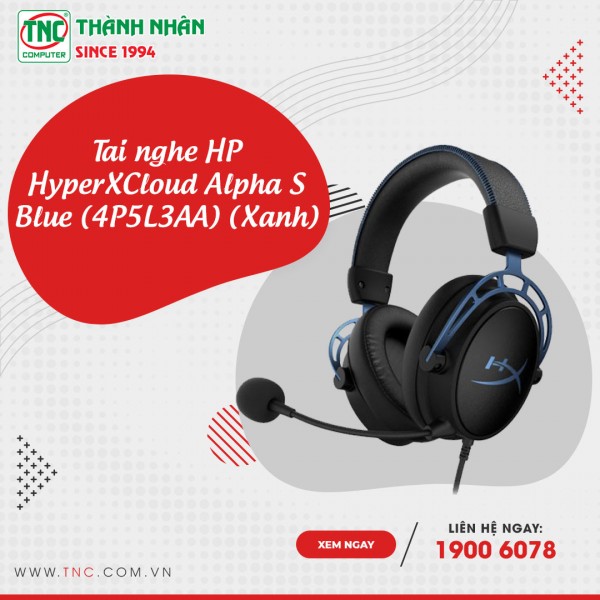 Tai nghe HP HyperX Cloud Alpha S - Blue (4P5L3AA) (Xanh)