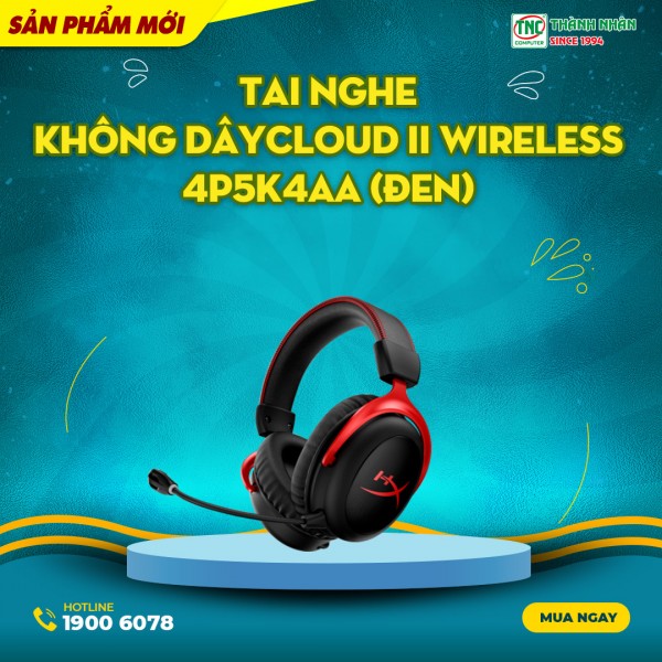 Tai nghe không dây Cloud II Wireless 4P5K4AA (Đen)