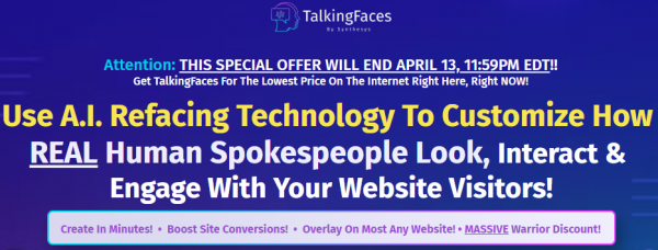 TalkingFaces OTO 2023: Full 9 OTO Details + 3,000 Bonuses + Demo