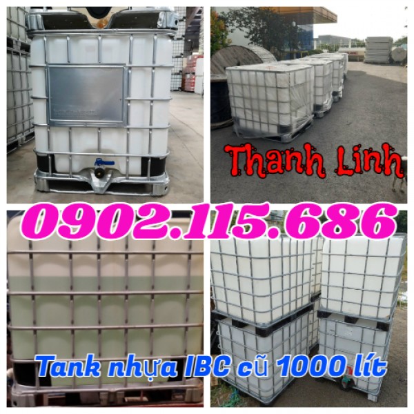 Tank nhựa 1000 lít, bồn nhựa trắng 1000 lít,  