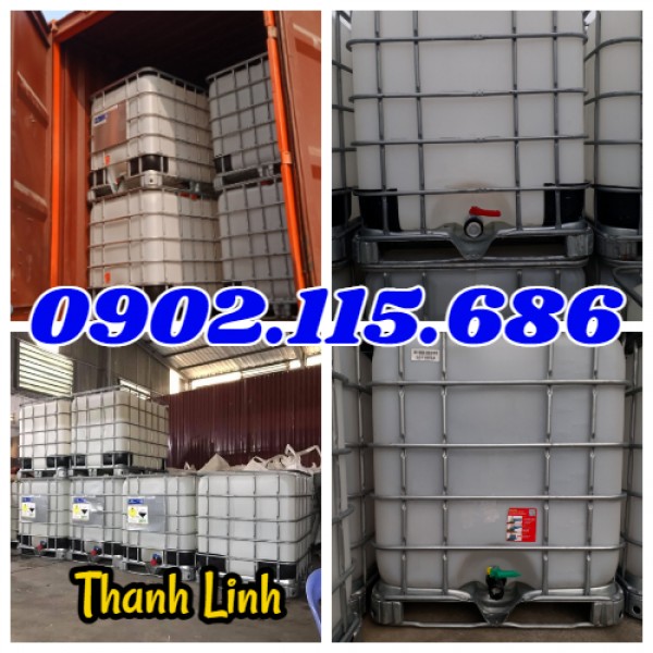 Tank nhựa , tank IBC, tank nhựa đựng hóa chất, tank dung môi, tank đựng thực phẩm, bồn nhựa 1000 lít