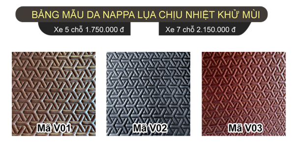 Thảm lót sàn xe ô tô cao cấp da Nappa