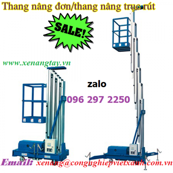 Thang nâng đơn 4m, 6m, 8m, 10m,12m Nichi-lift Japan