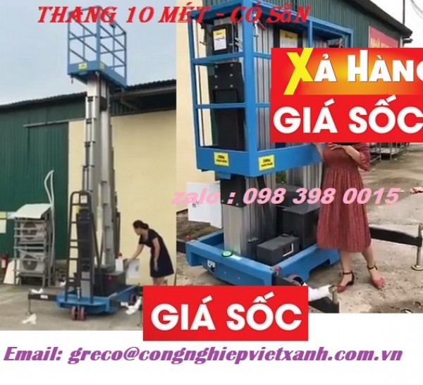 Thang nâng người 8m hiện nay giá bao nhiêu