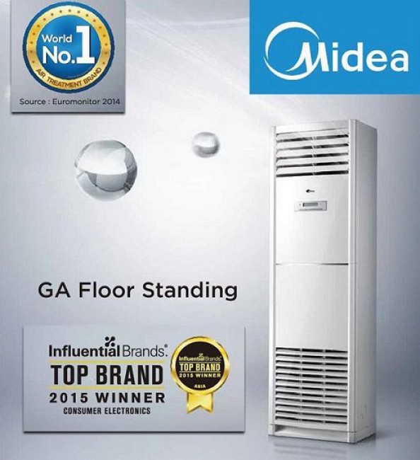 Thanh Hải Châu thi công máy lạnh tủ đứng Midea 3 hp