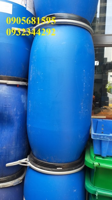 Thanh lý thùng phuy nhựa xanh giá rẻ tại Quảng nam Quảng Ngãi 0905681595