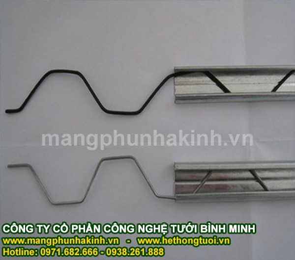 Thanh nẹp cài màng nhà kính, zigzag  nẹp nhà kính ,thanh nẹp zíc zắc, thanh nẹp C, thanh nẹp chữ U