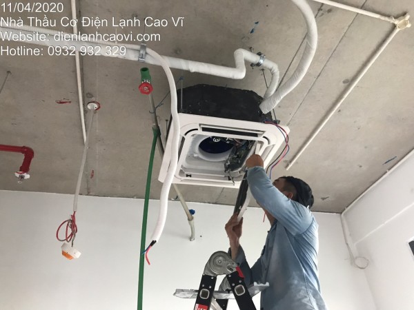 Tháo lắp máy lạnh âm trần ở Quận 1 - 0932.932.329