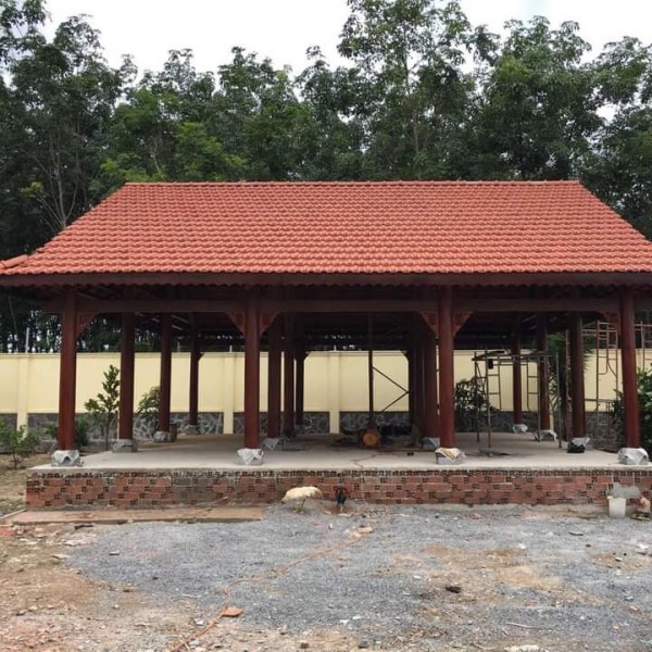 Thi công nhà gỗ hiện đại tại Cầu Kè