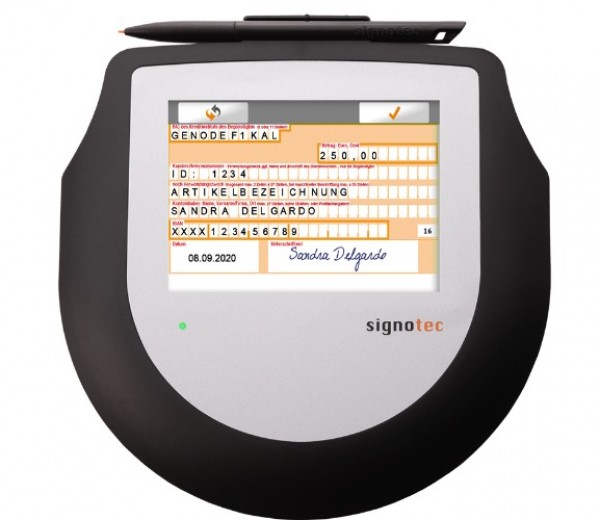 Thiết bị chữ ký điện tử Signotec Omega (NFC) - công nghệ thời đại mới