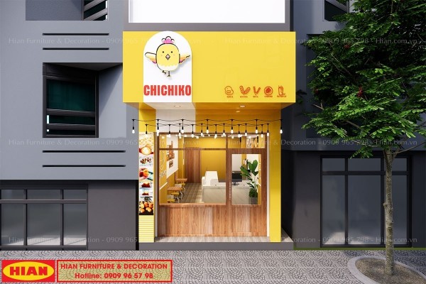 Thiết kế cửa hàng chichiko (bánh con gà) Nguyễn Văn Thương