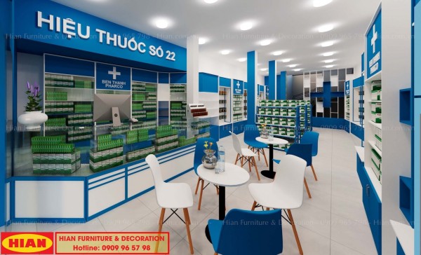 Thiết Kế Nhà Thuốc Tây Đẹp Số 22 Chuẩn GPP – Ben Thanh Pharco