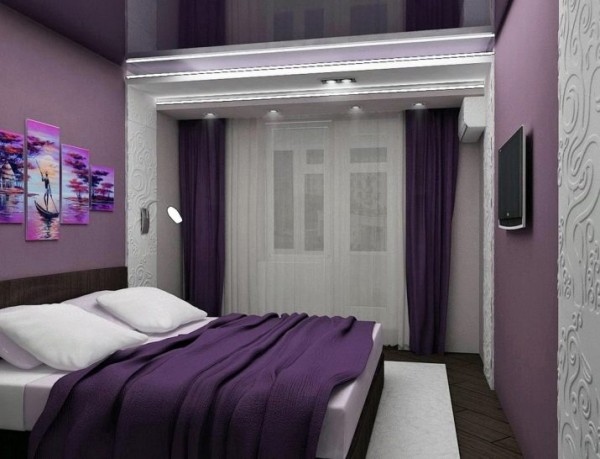 Thiết kế phòng ngủ màu tím HOT TREND 2021