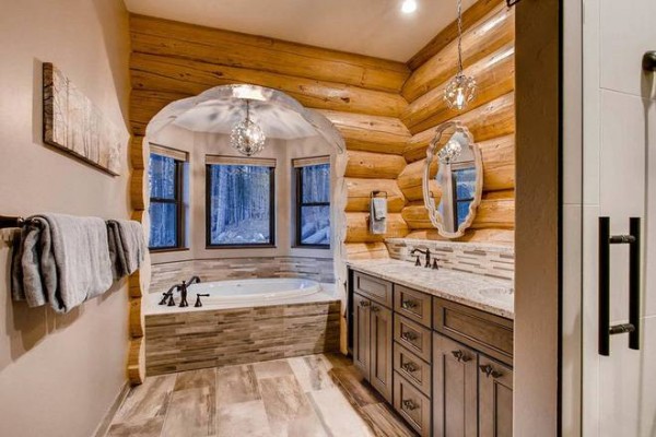 Thiết kế phòng tắm phong cách Rustic mộc mạc, thô ráp