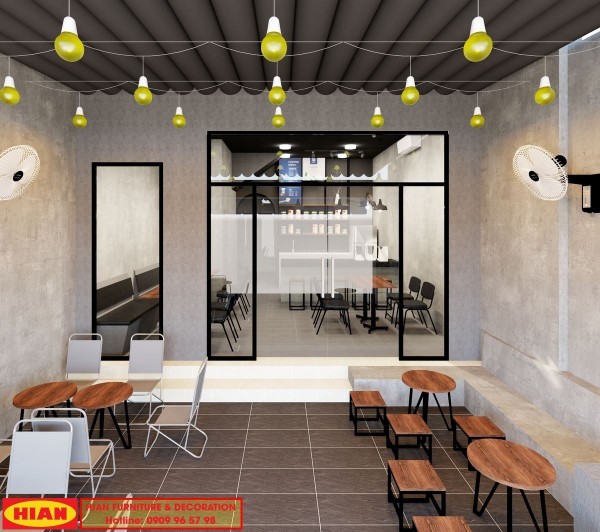 Thiết kế quán cafe trọn gói golden house – Sầm Sơn