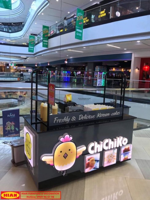 Thiết kế thi công quầy bánh ChiChiKo vạn hạnh mall quận 10