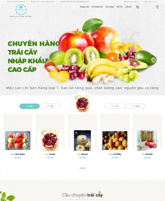 Thiết kế website bán đồ ăn thu hút khách hàng