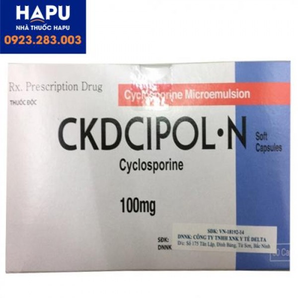 Thông tin cơ bản về thuốc CKDCipol-N 100mg