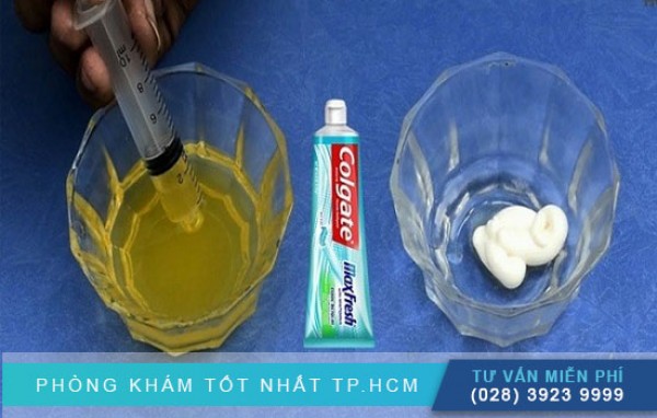 Thử thai bằng kem đánh răng 