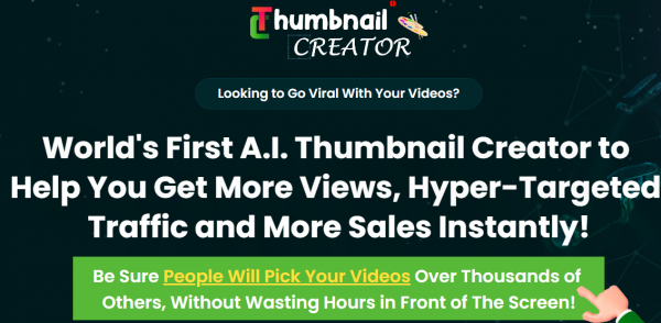 Thumbnail Creator OTO 1 to 5 OTOs Bundle Coupon + 88VIP 3,000 Bonuses Upsell