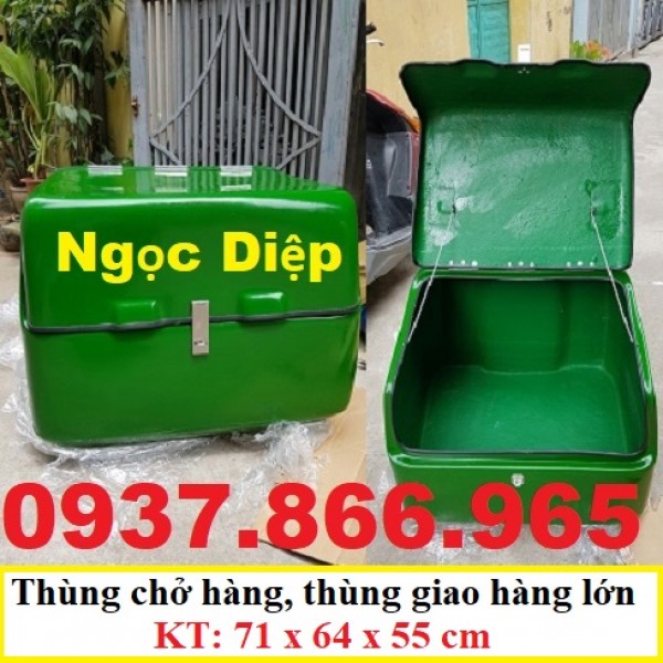 Thùng chở hàng, thùng đựng đồ sau xe máy, thùng chuyển hàng