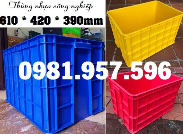 Thùng đựng hàng dung tích 80L, thùng nhựa có nắp 80L