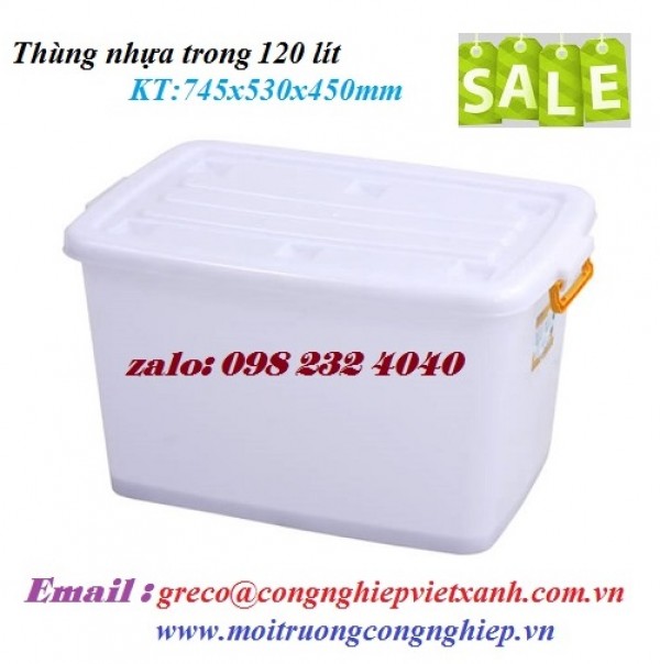 Thùng nhựa 90 lít-120 lít-140 lít