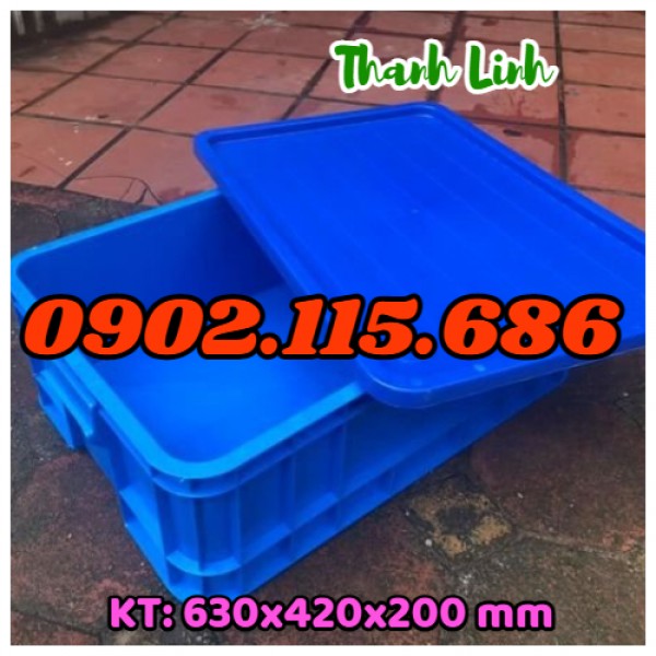 Thùng nhựa công nghiệp, hộp nhựa đặc, 