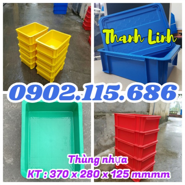 Thùng nhựa đặc B7,  sóng nhựa bít B7, thùng chứa B7,