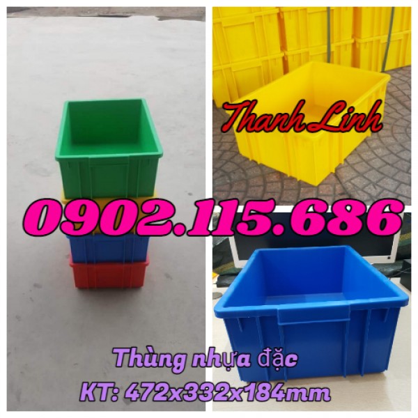  Thùng nhựa đặc, sóng nhựa bít, thùng nhựa B3, 