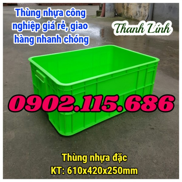 Thùng nhựa đặc,thùng nhựa đựng hàng, 