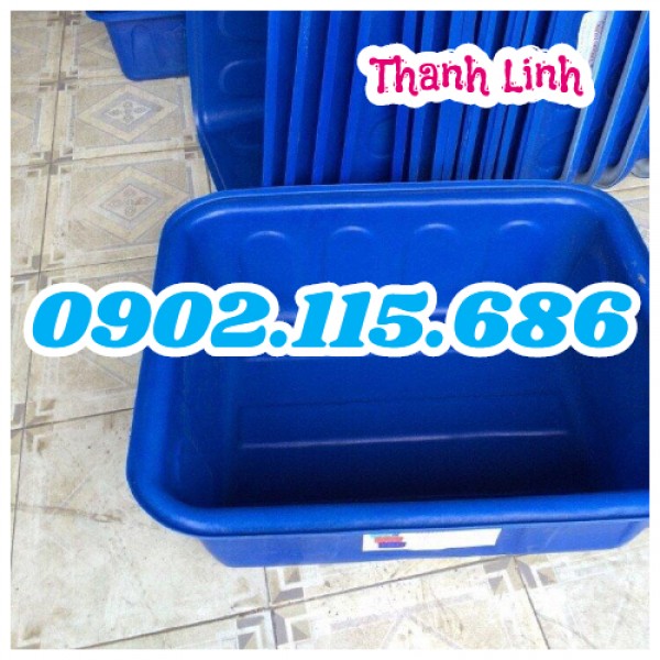 Thùng nhựa dung tích lớn, thùng hình chữ nhật lớn,