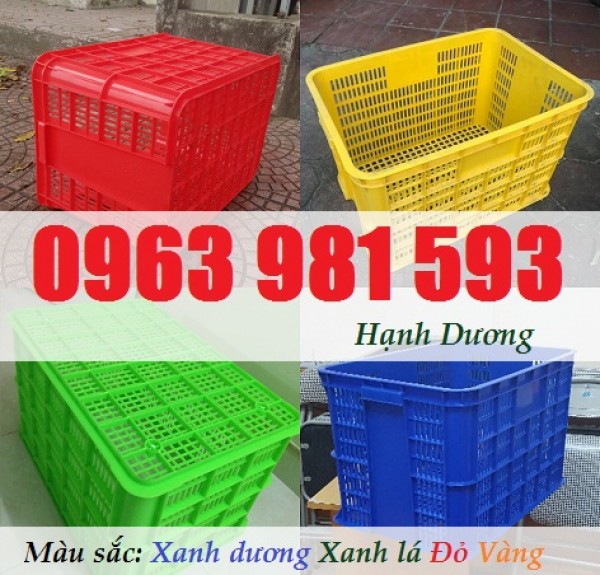 Thùng nhựa rỗng 3T9, sọt nhựa HS005