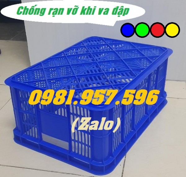 Thùng nhựa rỗng Hs018, sọt nhựa công nghiệp