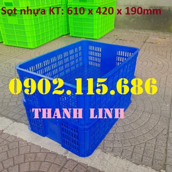 Thùng nhựa rỗng, sóng nhựa hở HS009