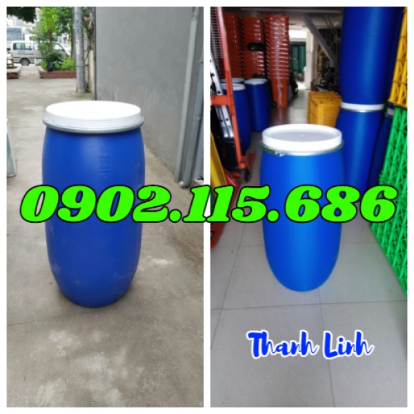 Thùng phuy nhựa 150 lít, thùng phuy nhựa, 