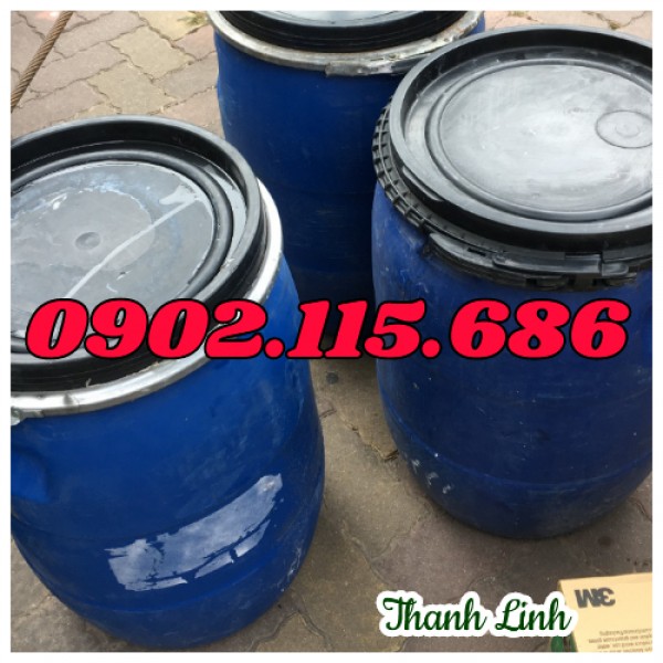 Thùng phuy nhựa, phuy nhựa 50 lít, phuy nhựa đựng thực phẩm,