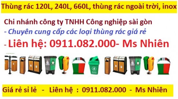 Thùng rác 120 lít 240 lít nắp hở giá rẻ tại trà vinh- thùng rác nhựa hdpe giá thấp-lh 0911082000