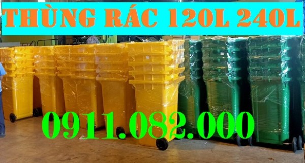 Thùng rác 120 lít màu xanh giá rẻ tại đồng tháp- lh 0911082000 Nhiên