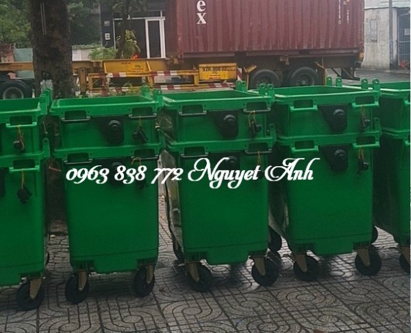 Thùng rác 660 lít - thanh lý thùng rác công cộng 660L - thùng đựng rác 660L. 