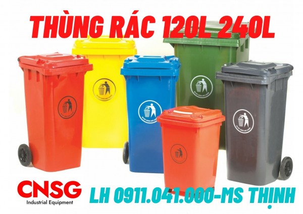 Thùng rác công cộng 120lit 240lit nhựa nguyên sinh 0911041000