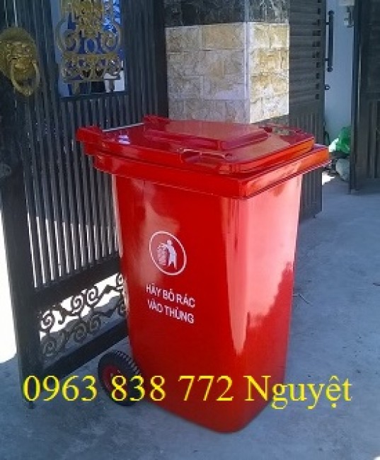 Thùng rác nhựa composite 240 lít giá rẻ tại TP.HCM - lh 0963 838 772 Ms Nguyệt