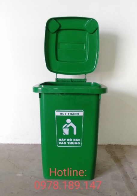 Thùng rác nhựa công nghiệp hdpe 60 lít