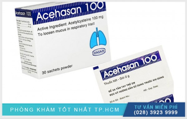 Thuốc Acehasan 100 điều trị bệnh lý về hô hấp