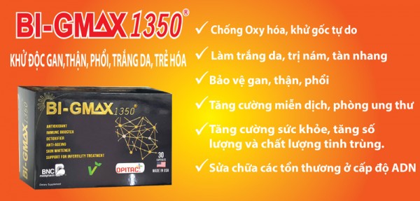 Thuốc Bi-Gmax 1350 (Hộp 30 viên)