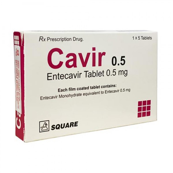 Thuốc Cavir – Entecavir 0,5mg – Công dụng, Liều dùng, Giá bán
