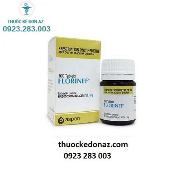 Thuốc Florinef 0.1mg - điều trị suy vỏ thượng thận 