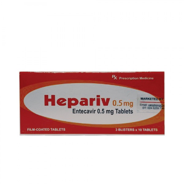 Thuốc Hepariv 0,5mg giá bao nhiêu?