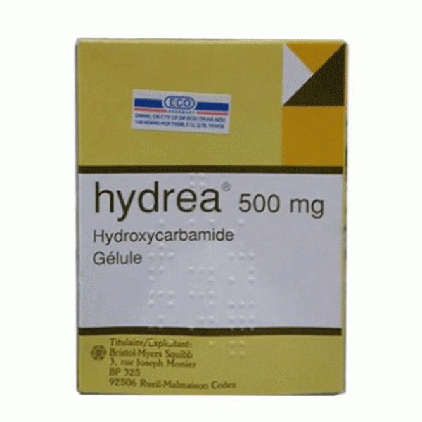 Thuốc Hydrea 500mg của Pháp – Hydroxycacbamide 500mg (Hộp 20 viên)