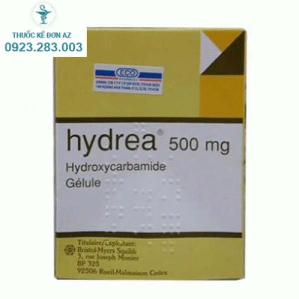 Thuốc Hydrea 500mg của Pháp – Hydroxycacbamide 500mg (Hộp 20 viên)